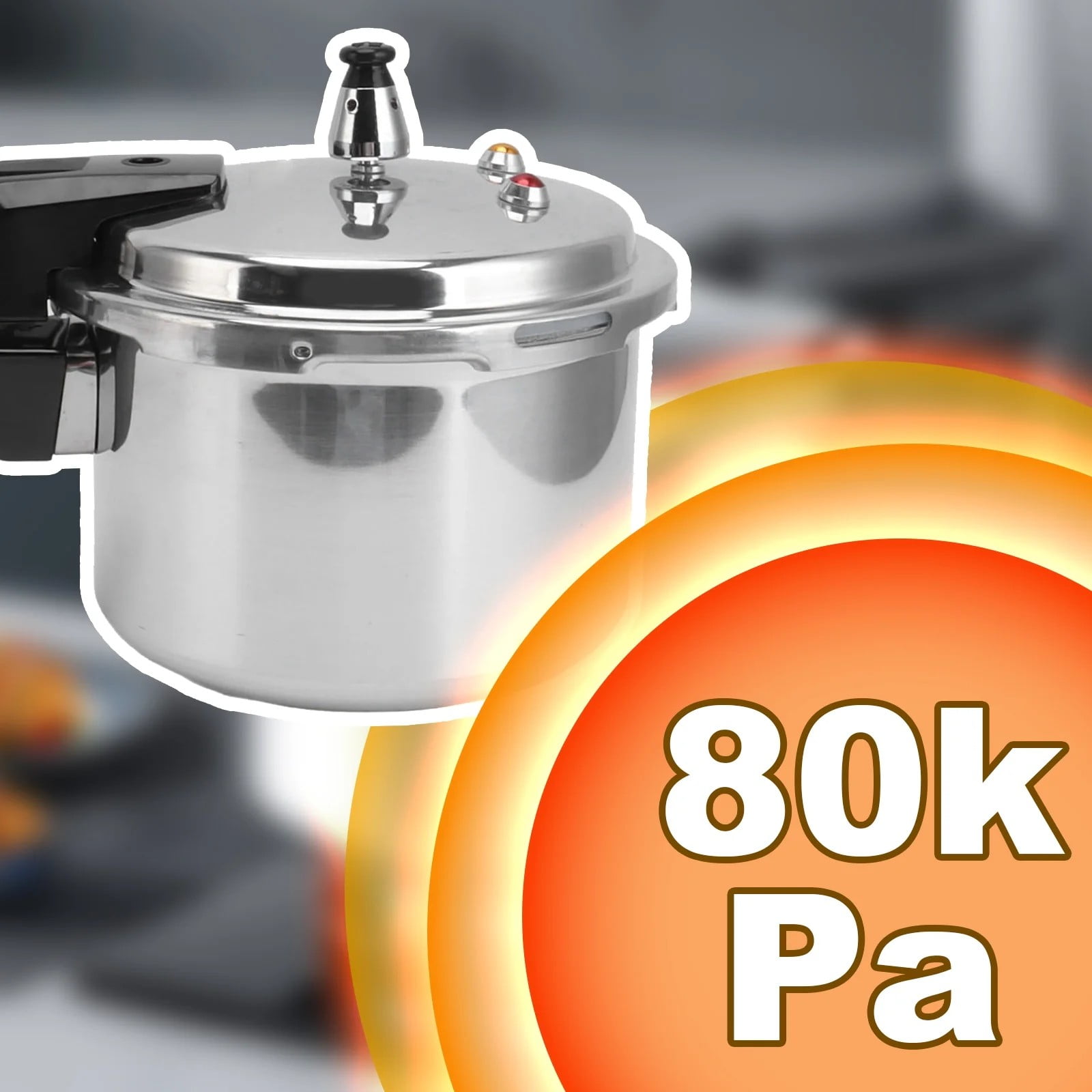 Clearance Under 5$ Pressure Cooker, Dienrx 3L Aluminum Pressure Cooker Cooking Various Foods for Induction Cooker