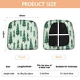 thumbnail image 3 of Light Green Christmas Tree Seat Covers for Dining Room Chairs Set Of 4,Stretch Printed Washable Chair Seat Cover with Elastic Ties and Button,Removable Waterproof Couch Cushion Covers, 3 of 6