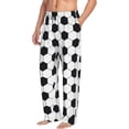 thumbnail image 2 of Balery Soccer Ball print Men's Pajama Pants,Ultra Lightweight Pjs,Lounge Pant-, 2 of 9