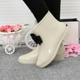 thumbnail image 7 of NOKIO Women'S Fashionable Waterproof Ankle Boots Women Rain Shoes Cute Bow Knot Low Tube Water Shoes Overshoes Rubber Shoes Waterproof Women Rain Boots Women'S Wide Calf Rain Boots, 7 of 7