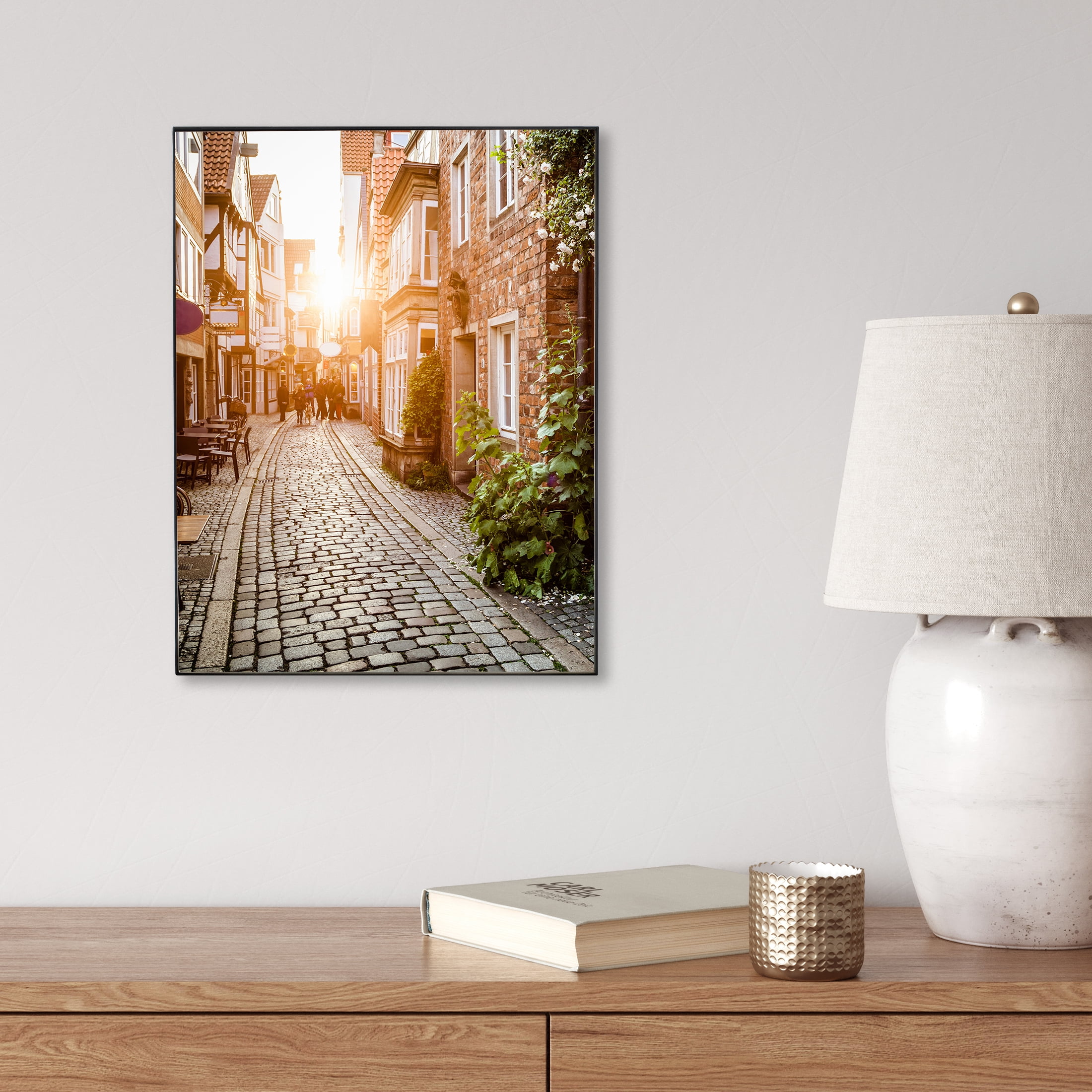 Mainstays 11x14 Front Loading Picture Frame, Black, Set of 6  (图4)