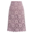 thumbnail image 2 of Joernso Bodycon Skirt Hollow Out Lace Elegant A-line High Waist Knee Length Skirt for Office, 2 of 8