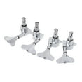 thumbnail image 6 of 4 String Bass Chrome Guitar Sealed Tuners Tuning Pegs Machine Heads 2R 2L, 6 of 7
