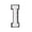 A009- Clear (Letter I), variant on Chenille Letter, White Iron on Letters, 2.8 In, Black Border, Custom Embroidered Patch, Patch for Jeans, Varsity Styling, Capital J, 1 Pc