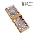 thumbnail image 3 of 6/8CM 6/12pcs Christmas Ball Decoration White Transparent Xmas Tree Hanging Pendants 2023 New Year Home stmaChris Spheres Suit, 3 of 5
