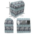 thumbnail image 4 of Bohemian Stand Mixer Cover, Far Eastern Elephants Pattern Culture Animal Symbolism Ethnic Art, Kitchen Appliance Organizer Bag Cover with Pockets, 5 Quarts, Purpleblue Pale Blue, by Ambesonne, 4 of 4