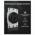 thumbnail image 3 of NEMA14-50 Outlet By Industrial Grade for Even ,No Overheating or Melting, EV Charging 50Amp 125/250V Receptacle, 3 of 7