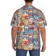 thumbnail image 3 of Balery Set Of Travel Vintage Camisa Casual de Manga Corta con Botones para Hombre, Texturizada, Estilo Cubano, para Playa, Verano-4X-Large, 3 of 5