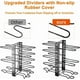 thumbnail image 2 of Organizador de ollas de metal negro | 8 niveles ajustables | Almacenamiento de ollas y sartenes | Soporte para tapa de olla | Construcción de hierro resistente | Ranura de silicona en forma de U, 2 of 8
