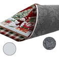 thumbnail image 6 of Kitchen Rug Mat Christmas Gnome and Snowman, Set of 2, Anti-Fatigue Non-Skid Washable Kitchen Runner Rugs, Red Truck Buffalo Plaid Soft Comfort Rug for Kitchen, Floor Home, Front of Sink, Laundry, 6 of 6