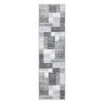 thumbnail image 2 of World Rug Gallery Modern Geometric Boxes Area Rug - Gray 2' x 7', 2 of 7