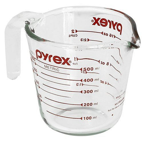 3 pack measuring cups World Kitchen PA 1118990 Pyrex 3-Piece Glass Measuring Cup Set