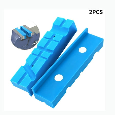 

Jygee 2pcs Magnetic Bench Vice Jaw Pad Multi-groove Mill Cutter Vise Holder Grips Bench Vise Accessories Protector