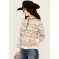 thumbnail image 2 of Shyanne Women's Southwestern Striped Print Fleece Hoodie - SRFA24K5-CRML X-  US, 2 of 4