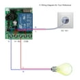 thumbnail image 4 of Smart Home 433Mhz DC 1CH Wireless Remote Switch Relay Receiver Universal Remote Control Switch Module and 1PCS RF Remote Controls 1527, 4 of 7