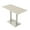 Natural Eucalyptus w/Silver Base, variant on 70" Large Rectangle Bistro Height Table Double Metal Base Bar Table