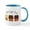 White/Blue Inside, variant on CafePress - Three Little Pigs Mugs - 11 oz Ceramic Mug - Novelty Coffee Tea Cup