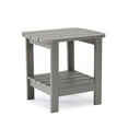 thumbnail image 1 of Table d’appoint Backyard Lifestyles polycarbonate – gris clair, table de patio intérieure et extérieure, 1 of 4