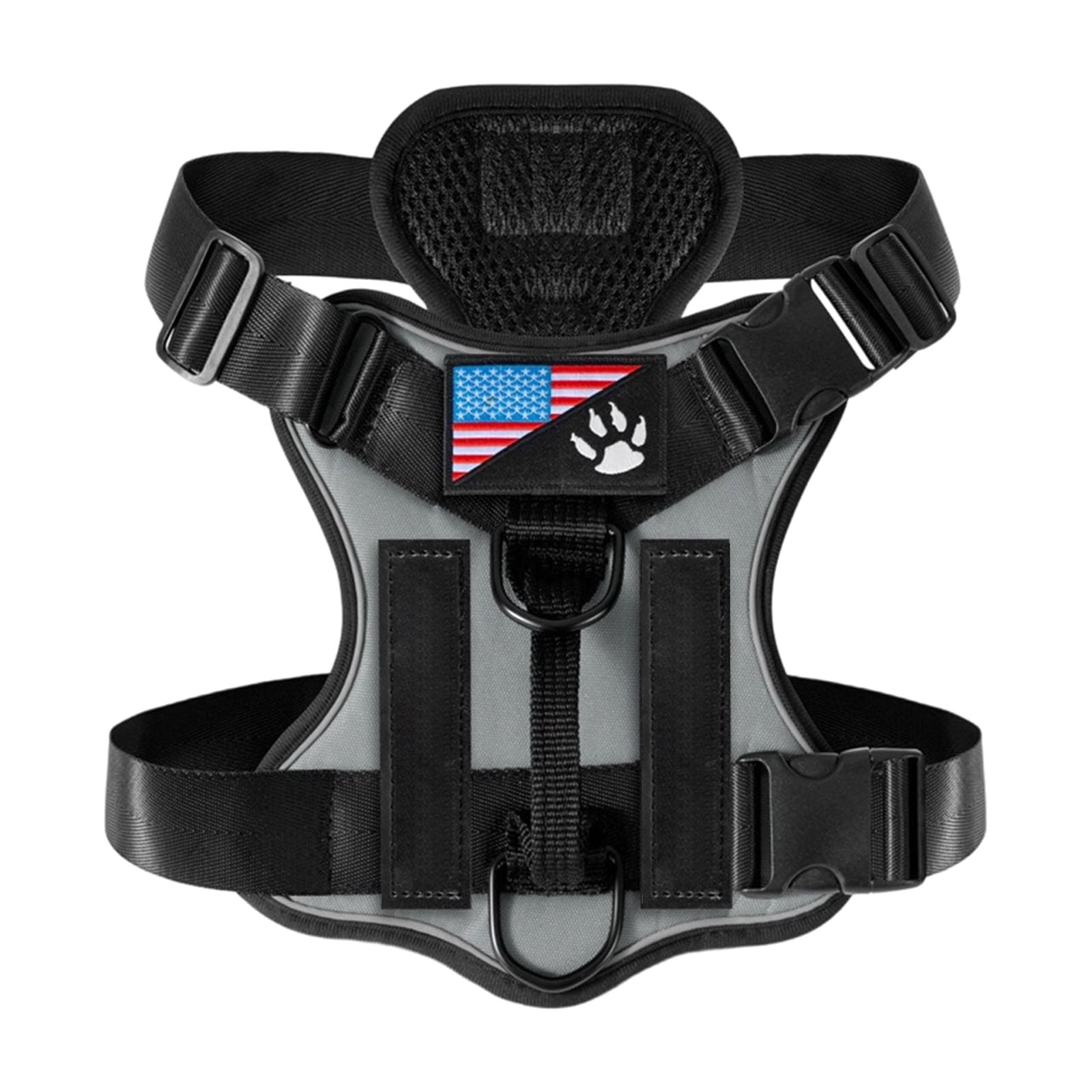 No Pull Dog Harness for Large and Medium Dogs, Adjustable Heavy Duty Reflective Dog Harness with Customizable for Night Walking and Outdoor Activities