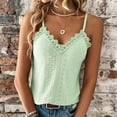 thumbnail image 6 of Women's Tank Top V Neck Lace Camisole Casual Cute Summer Top Loose Fit Business Casual Top Silk Tunic Band Tops Women Tang Tops Active Tops Women Back Showing Tops Fashion Tops Loose Top Women, 6 of 7