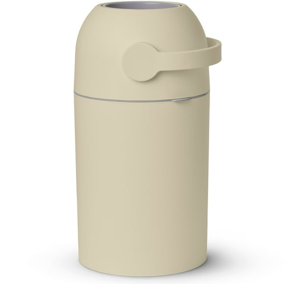 Pure Magic Diaper Pail, Patented Odor-Stop System, Use Any Garbage Bag, One Hand Free Lever, Beige