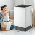 thumbnail image 4 of BAYUELSWU Portable Washing Machine 17.6lbs Full-Automatic Washing Machine, Apartment Washing Machine 10 programs 8 Water Level Selections with Led Display for Apartment, Home, Dorm, RV, 4 of 7