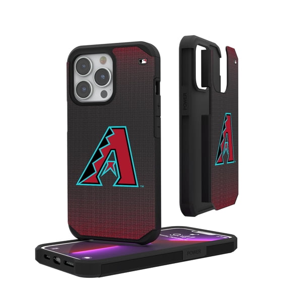 Arizona Diamondbacks Linen Logo iPhone Rugged Case