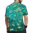 thumbnail image 3 of T Shirt For Men Van Gogh Male Almond Tree Floral Art Classic Running Comfortable Summer Trendy Cool, 3 of 7
