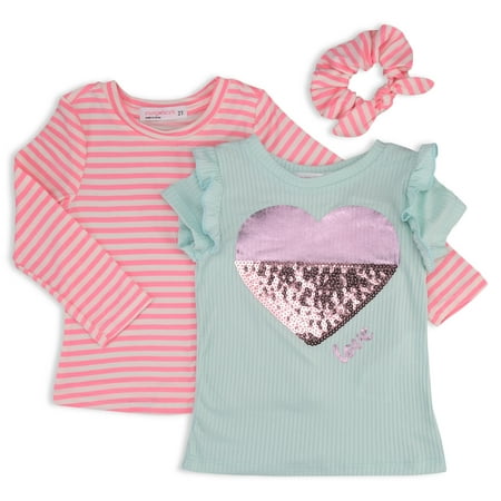 

Young Hearts Toddler Girl 2Pk Heart Tees Size 2T-4T