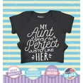 thumbnail image 2 of Shop4Ever My Aunt Says I'm Perfect Like Her Baby's Bodysuit Infant Cotton Romper 24 Months Black, 2 of 5