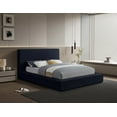 thumbnail image 2 of Meridian Furniture Dorian Navy Velvet King Bed, 2 of 8