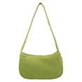 thumbnail image 1 of Sac à Main en Velours Côtelé pour Femmes Mode Couleur Unie (Bleu), 1 of 6