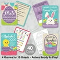 thumbnail image 2 of Big Dot of Happiness Hippity Hoppity - 4 Easter Bunny Party Games - 10 Cards Each - Gamerific Bundle, 2 of 8