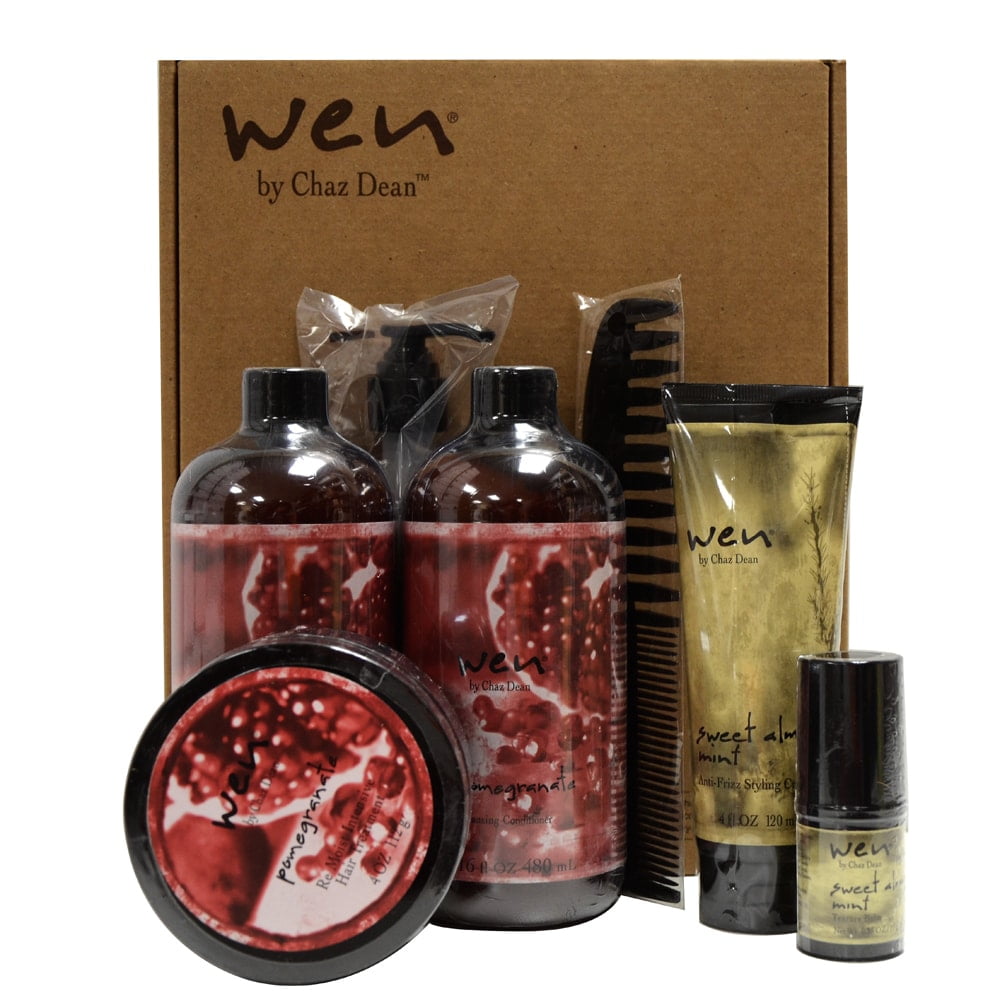 Wen By Chaz Dean Wen Pomegranate Care 5 Piece Kit Walmart Com