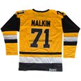 thumbnail image 3 of Jersey de hockey sobre hielo retro de Pittsburgh de Sidney Crosby Jersey 71 Jersey de Evgeni Malkin Suéter con costuras para hombre de EE. UU. M-3XL, 3 of 5