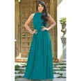 thumbnail image 3 of KOH KOH Long Sleeveless Bridesmaid Wedding Party Guest Summer Flowy Casual Brides Formal Evening Sexy Halter Neck Maxi Dress Gown For Women Blue Green Jade XX-Large 18-20 NT012, 3 of 3