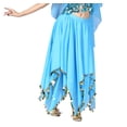 thumbnail image 2 of Whitewed Belly Bollywood Dance Dancing Jingle Workout Clothes Skirts Paillettes Blue, 2 of 3