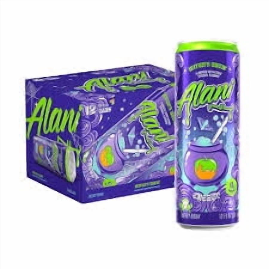 Alani Nu Sugar-Free Energy Drink, Pre-Workout Performance, Witch's Brew, 12 Oz Cans (Pack Of 12)