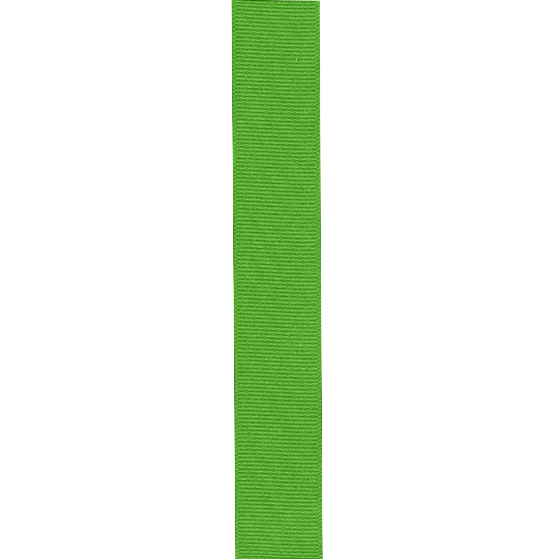 Offray Ribbon, Apple Green 7/8 inch Grosgrain Polyester Ribbon, 18 feet