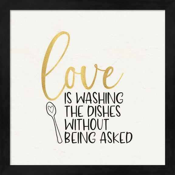 Great Art Now Kitchen Art VI-Love Washes by Tara Reed, Framed Wall Art, 13.25W x 13.25H