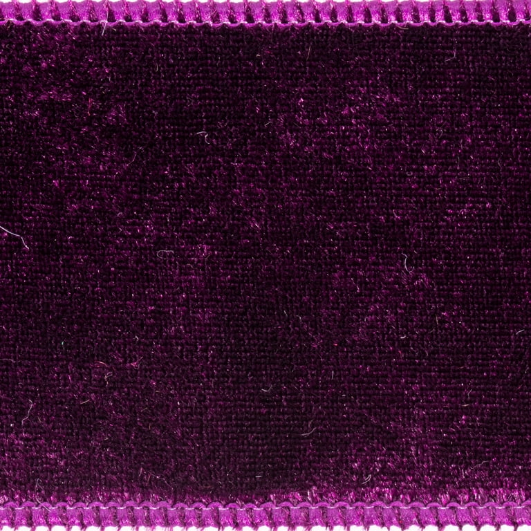 7/8 Deluxe Velvet Ribbon: Purple - 10yds (RGE765864)