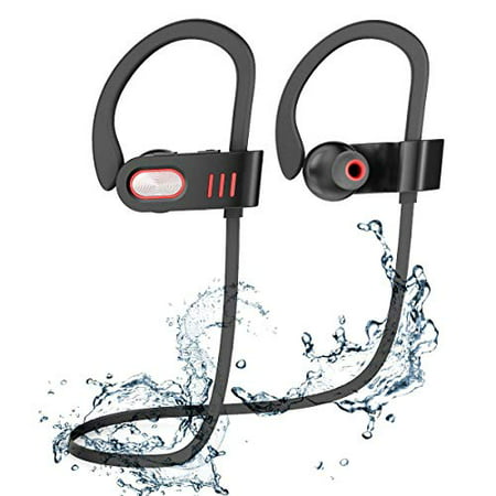 Bluetooth Headphones, Best Wireless Sports Earphones HD Stereo Sweatproof Earbuds with Mic Ergonomic Design for Gym Running