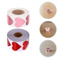 thumbnail image 2 of GOOHOCHY rollos de pegatinas autoadhesivas de corazón con lámina brillante roja para álbumes de recortes, invitaciones o para broncearse., 2 of 8
