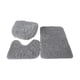 thumbnail image 2 of Juego de 3 alfombras de baño absorbentes, alfombrilla para tapa de inodoro, lavables, no absorbentes. gris claro, 2 of 9