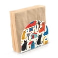 thumbnail image 2 of Cat Around Houses Napkin Holder for Table Clear Napkin Stand Paper Holder Acrylic Organizer Dispenser Napkins for Dinner Kitchen Restaurant Room, 2 of 8