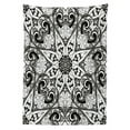 thumbnail image 3 of Ambesonne Mandala Tablecloth Rectangular Table Cover, Lace Like Lotus Flower Form, 60"x90", Black White, 3 of 4