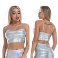 thumbnail image 2 of Pompotops Femmes Mode Casual Solide Couleur Backless Slim Sexy Bretelles Sans Manches, 2 of 8
