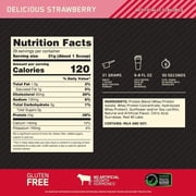 Optimum Nutrition Gold Standard 100% Whey Protein Powder, Strawberry, 24g Protein, 2 Lb