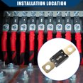thumbnail image 2 of Unique Bargains 2pcs High Current Fuse 120A Audio CD ANM Fuse Bolt on Fuse for Car Motorcycle Boat Zinc Alloy, 2 of 7