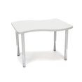thumbnail image 1 of OFM WAVE-S-SL-GRYNB Adapt Series Small Wave Student Table - 18-26 in. Height Adjustable Desk, Gray Nebula, 1 of 1
